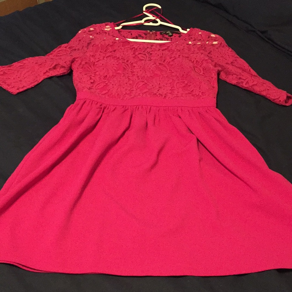 ModCloth Easter Pink Lace Dress